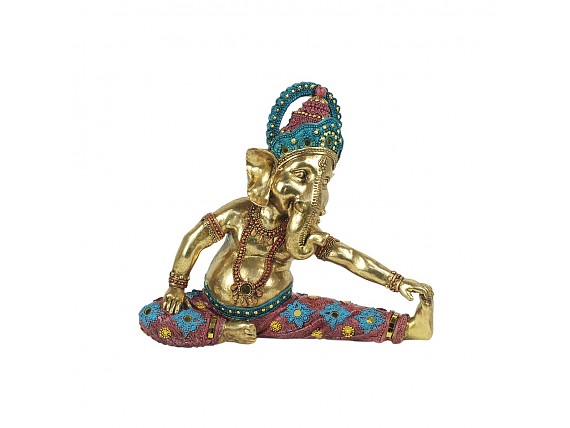 Figura Ganesha haciendo yoga