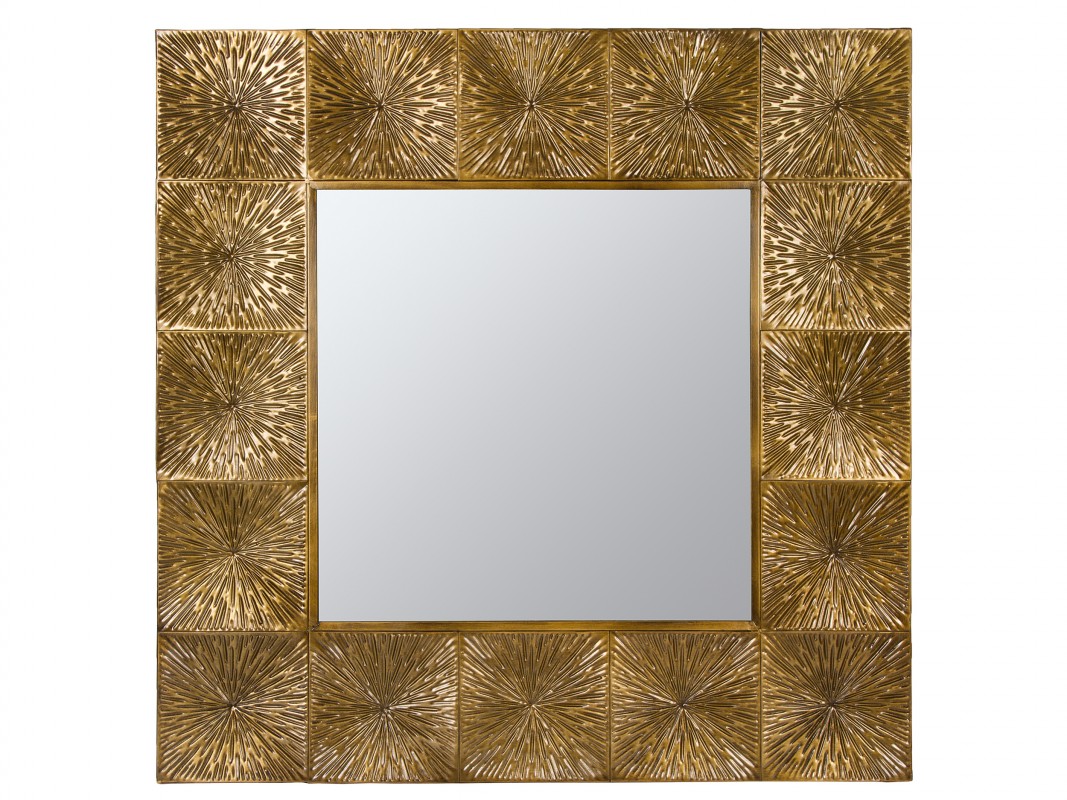 Espejo de pared Marco metal dorado 55 x 1505 cm