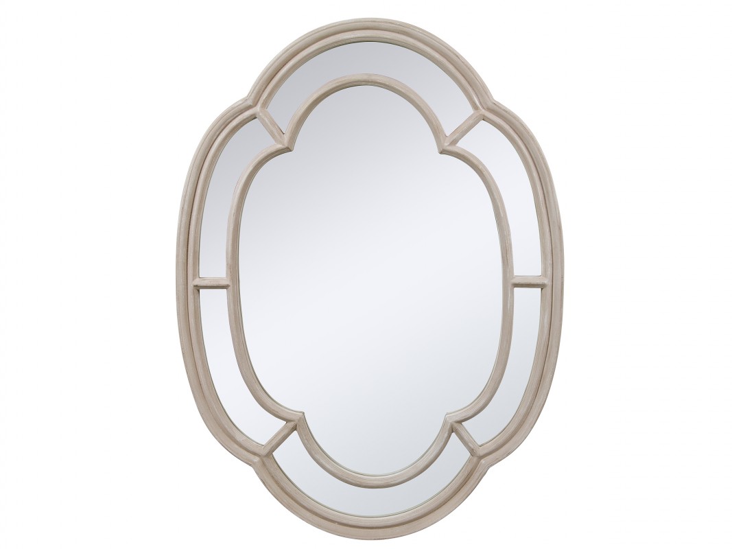 Espejo ovalado de poliresina