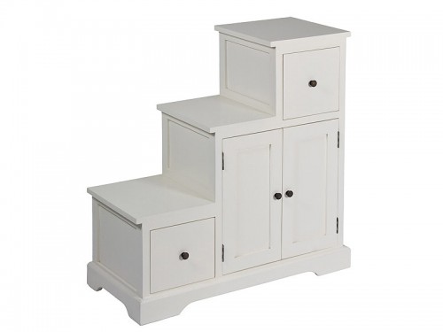 Mueble escalera blanco