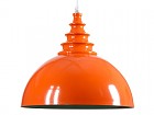 Lámpara de techo colgante naranja estilo retro