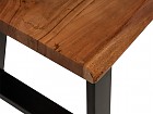 Banco madera de Acacia 160cm patas metal angulares