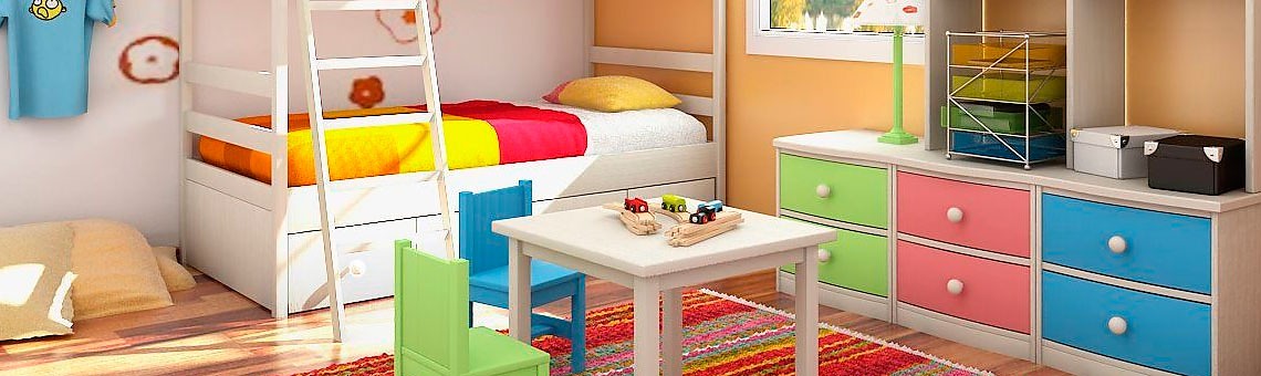 Muebles auxiliares para el dormitorio de tus hijos
