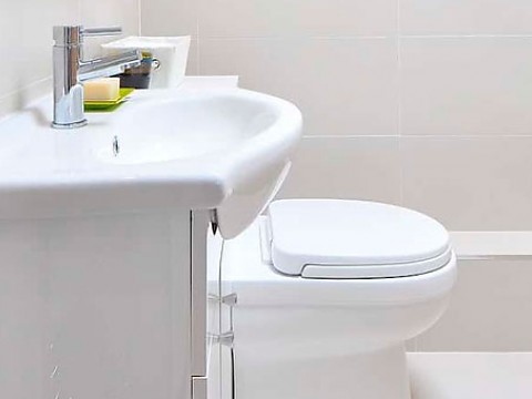 Mueble de baño Hydra con lavabo y espejo en color pino/cambrian, lavavo en  color blanco