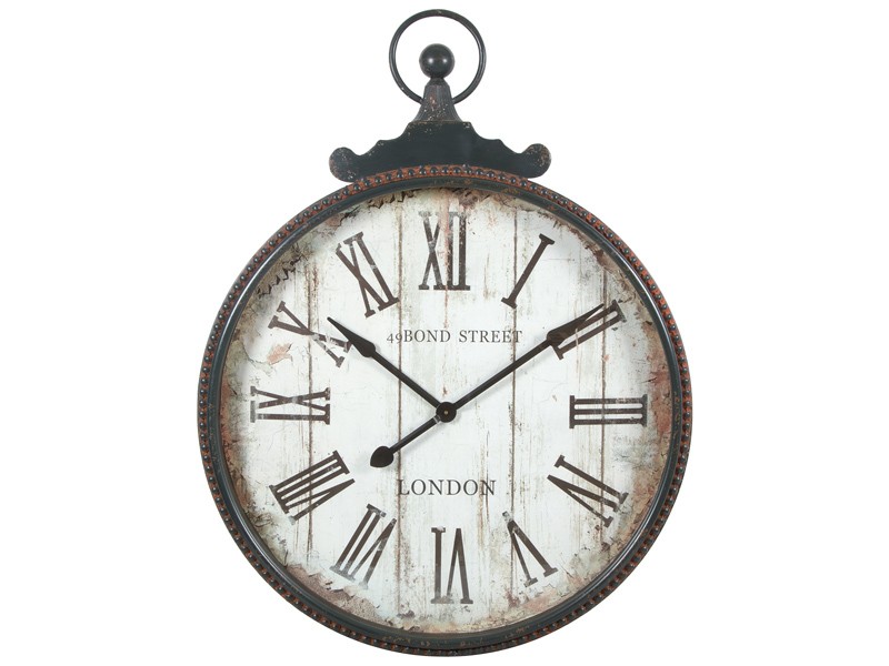 Reloj de pared grande estilo vintage de números romanos