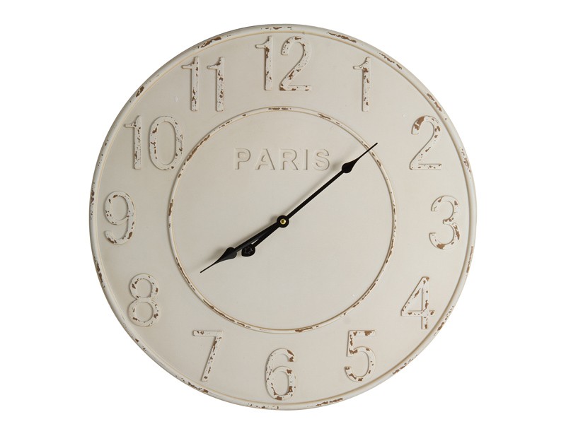 Reloj de pared vintage blanco » Doméstica