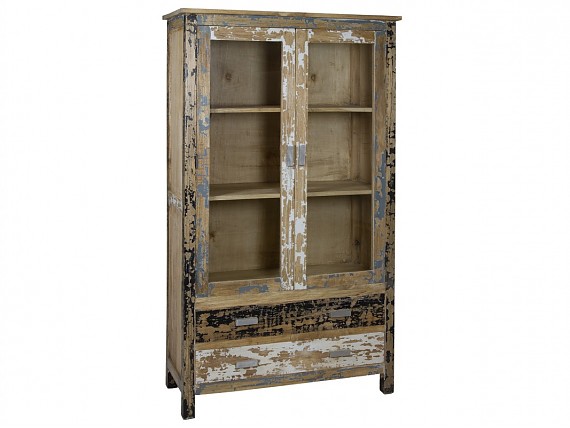 Mueble industrial vintage madera de abeto y hierro - Colección Garbi