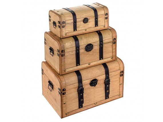 Baúles de almacenamiento de 2 piezas, baúl de almacenamiento para  dormitorio, caja de madera con tapa, caja de recuerdos, caja decorativa,  para