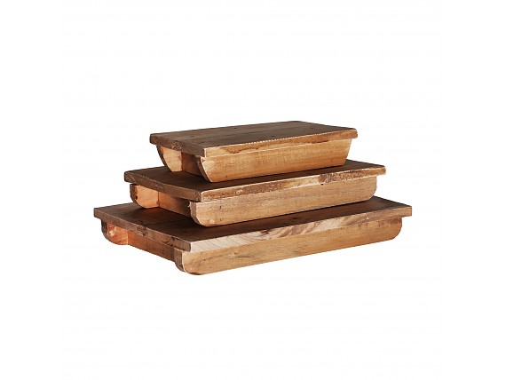 Tablas de madera para comida alargadas